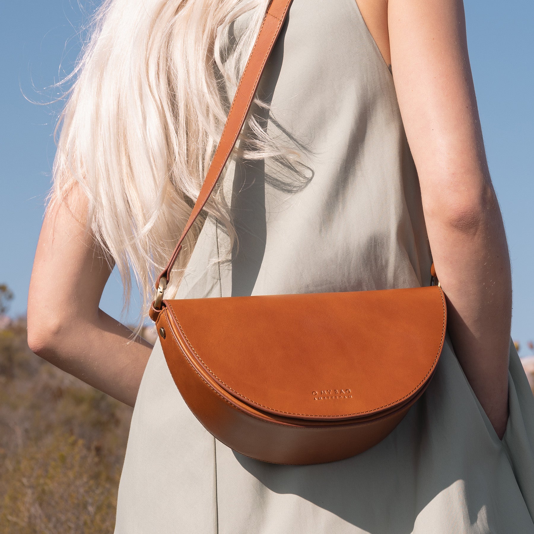 Laura Tasche - Leder Cognac mit 2 Straps