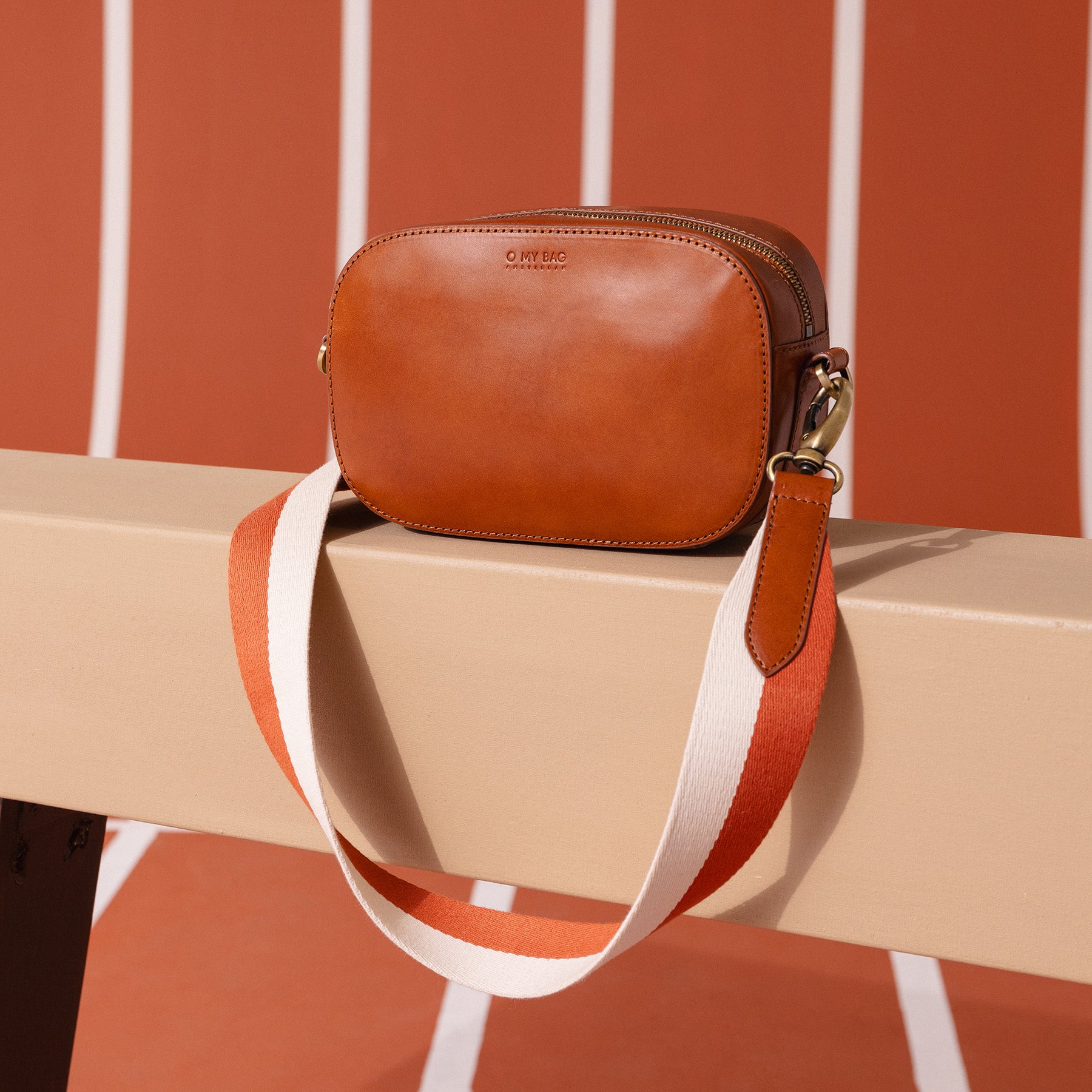 Maya Tasche - Leder Cognac