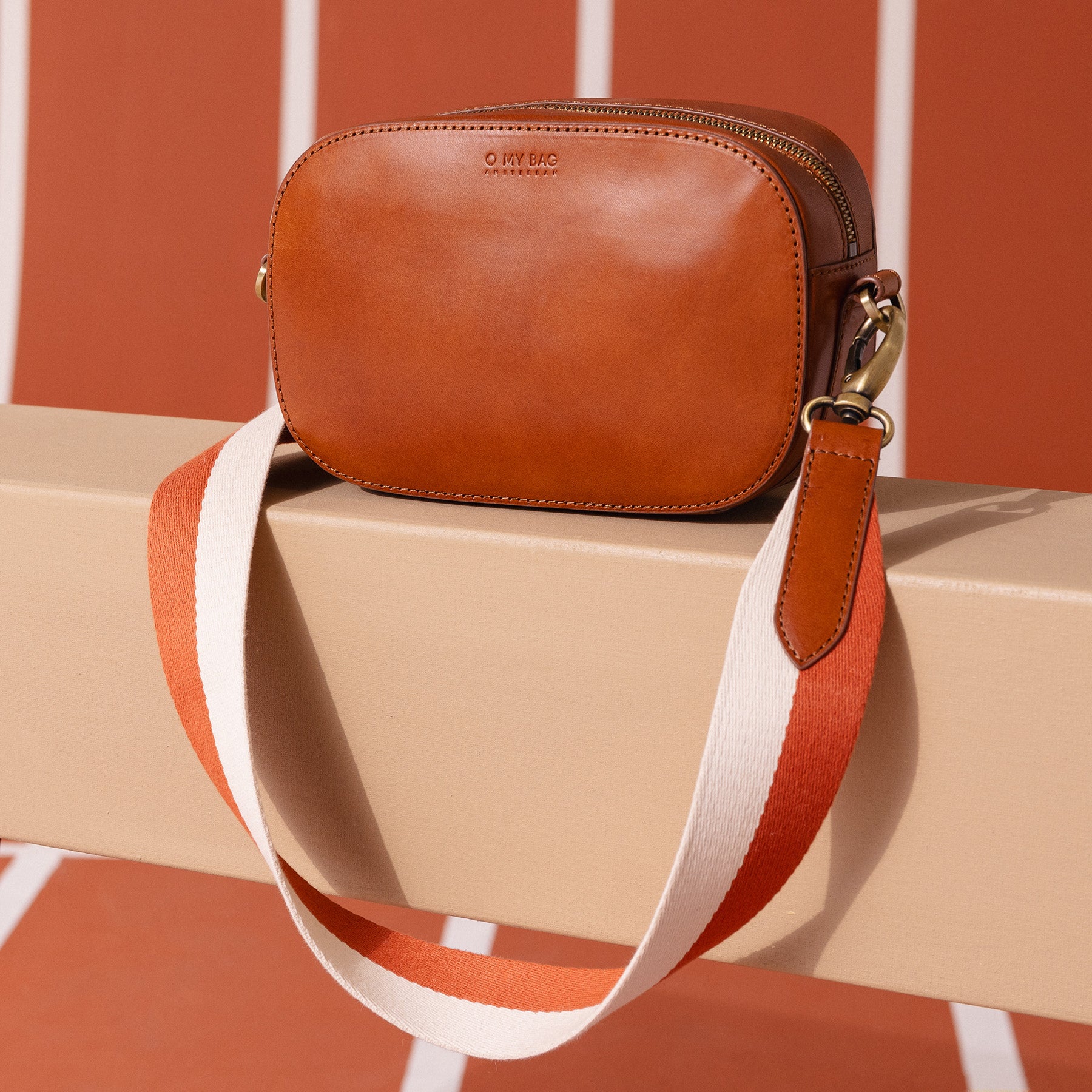 Maya Tasche - Leder Cognac
