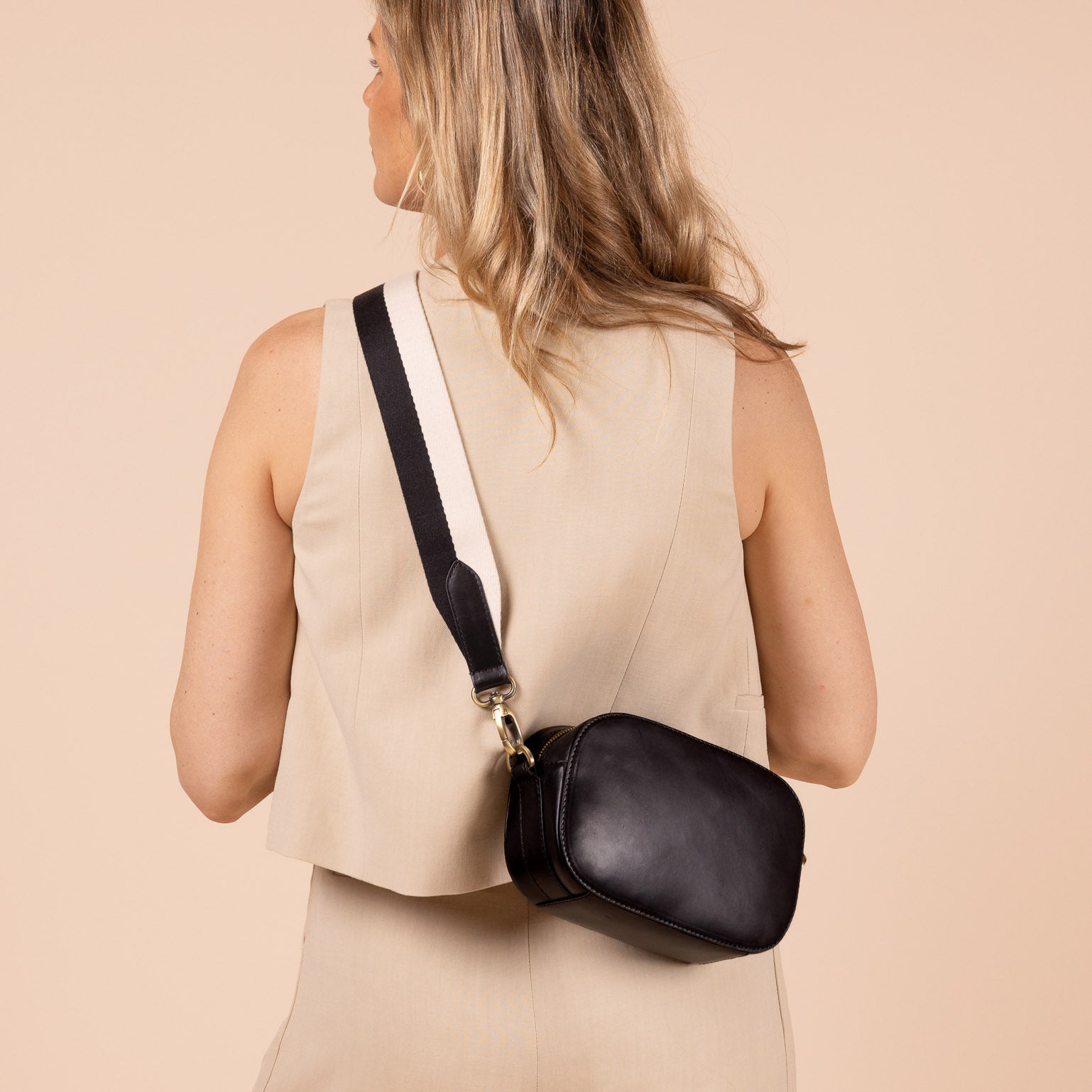 Maya Tasche - Leder Schwarz