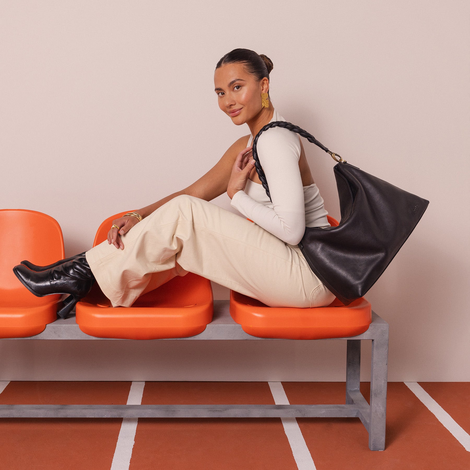 Sienna Tasche - Leder Schwarz