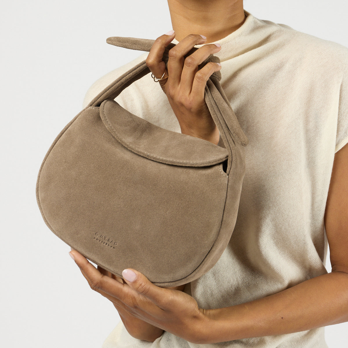 Coco Croissant Tasche - Clay Suède