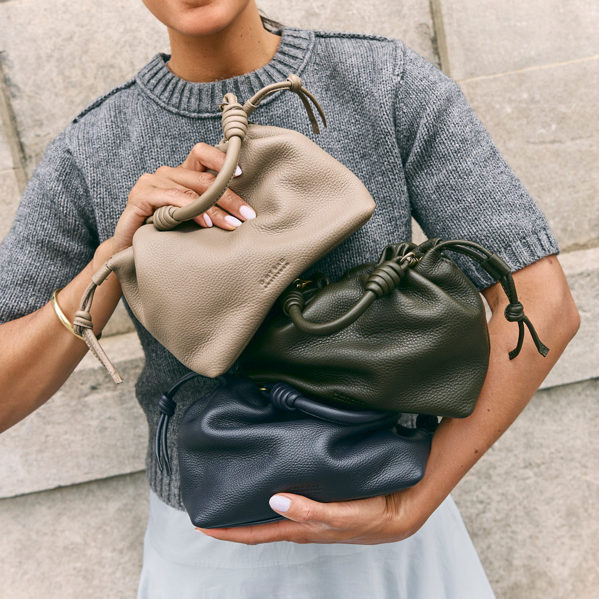 Kiki Mini Tasche - Leder Chocolate