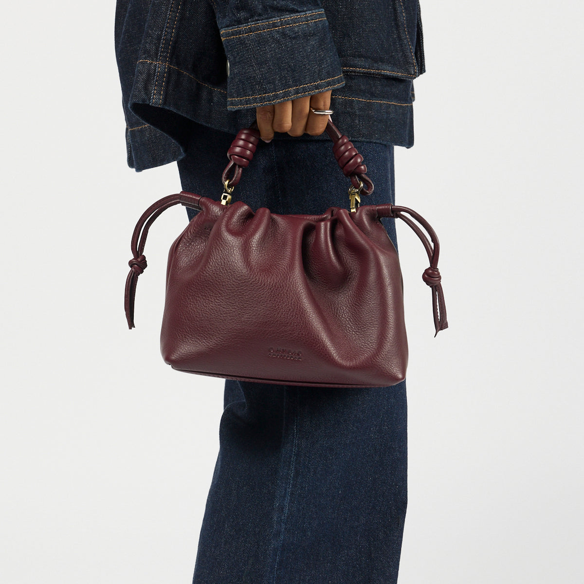Kiki Mini Tasche - Leder Dark Cherry