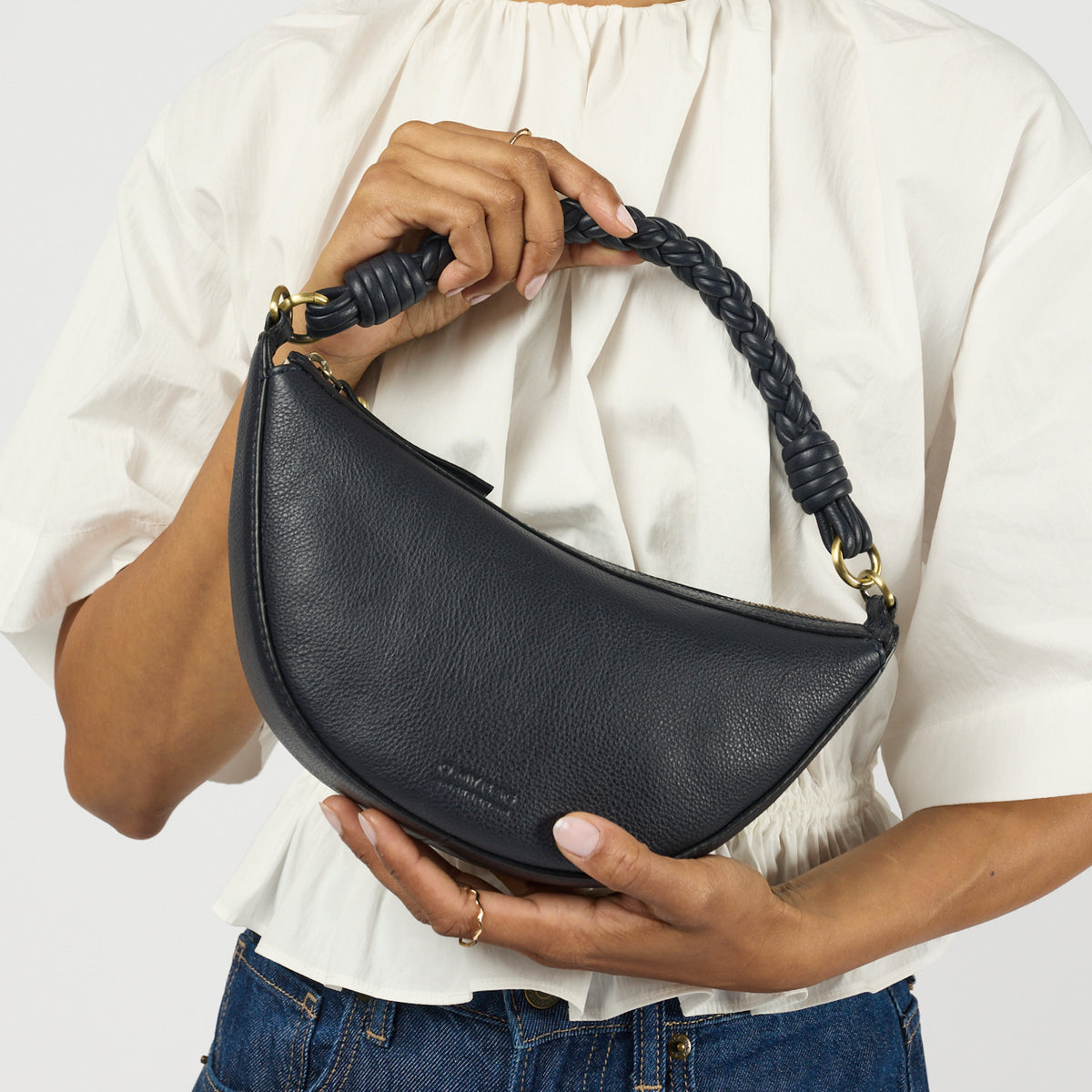 Leo Mini Tasche - Leder Universe Blue mit 2 Straps