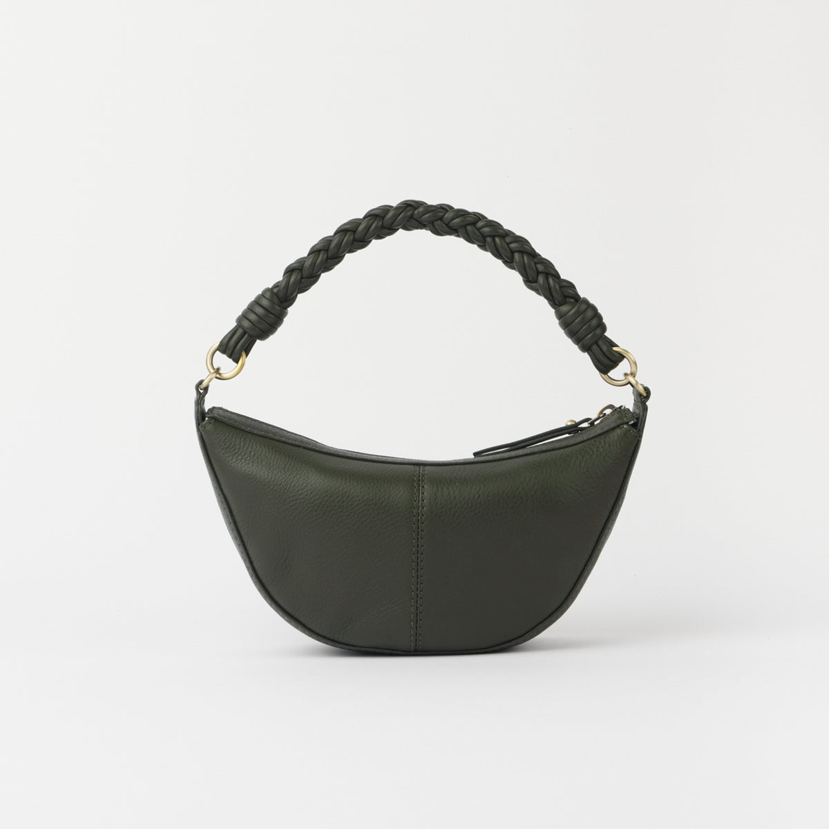 Leo Mini Tasche - Leder Moss mit 2 Straps