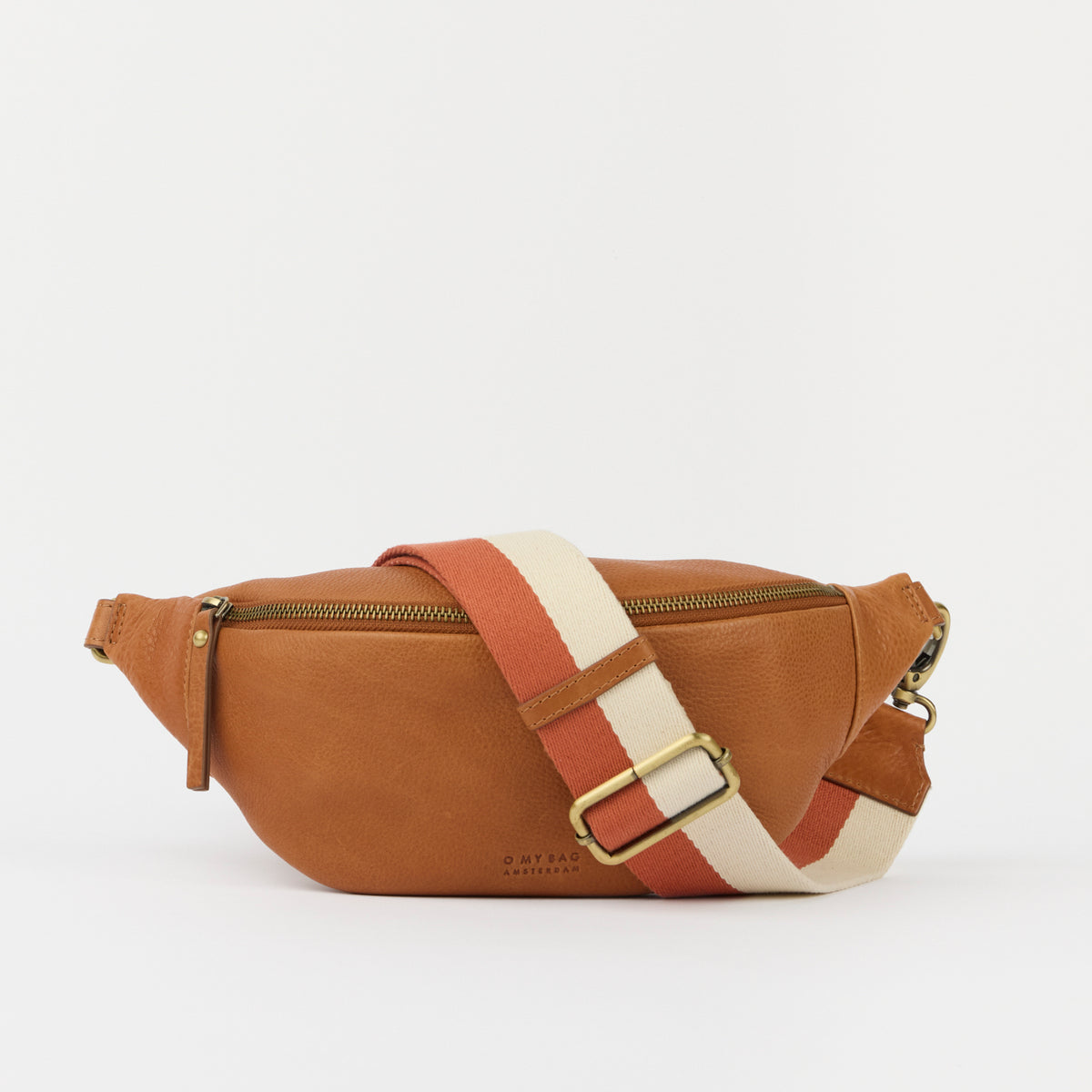 Niko Bauchtasche - Leder Cognac