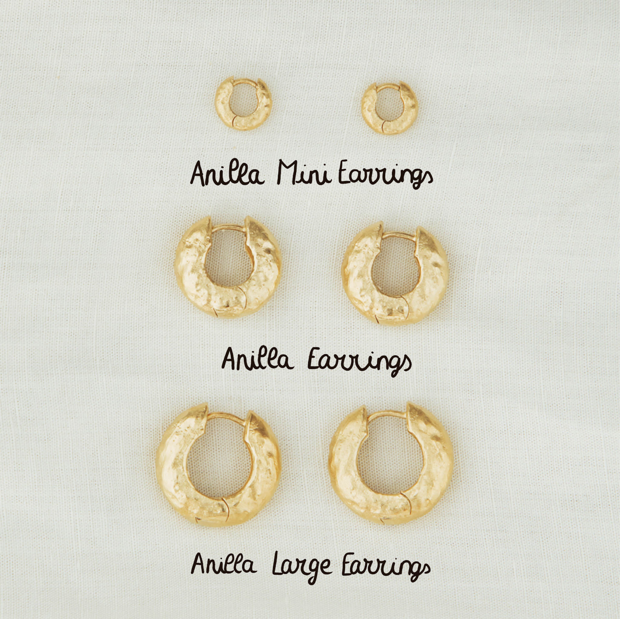 Ohrringe Anilla Large - gold