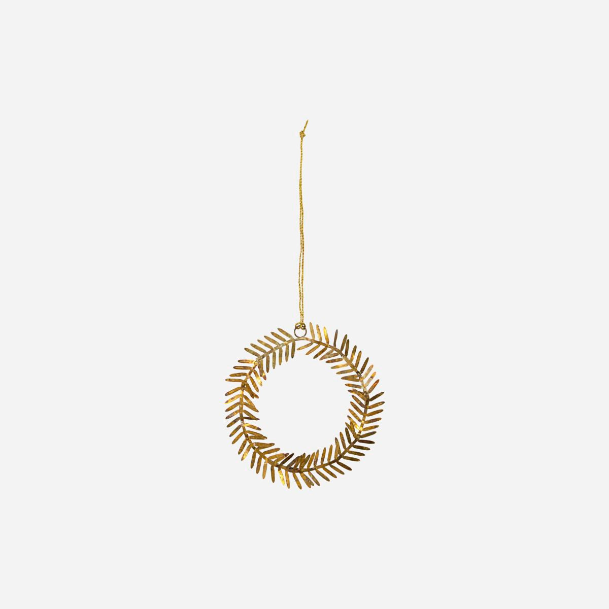 Dekoanhänger Kreis Lamet - gold