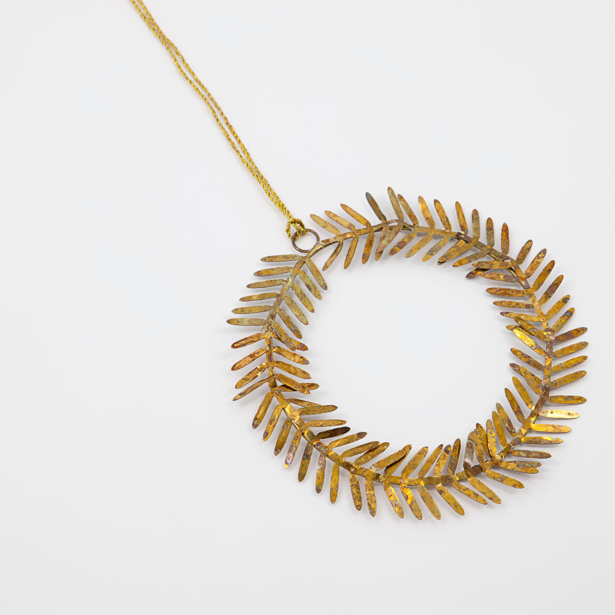 Dekoanhänger Kreis Lamet - gold