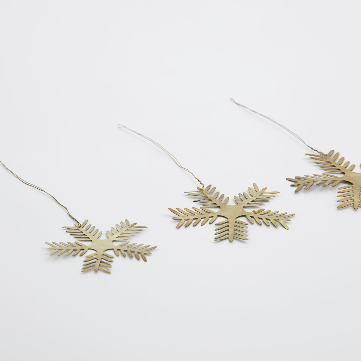 Dekoanhänger Stars Lamet 3er Set - gold