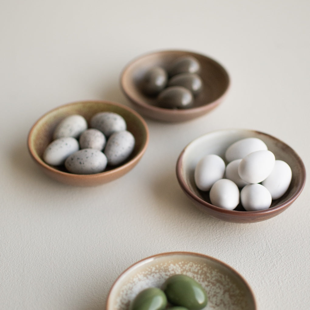 Osterdekoration Mini Dekoeier 2er Set - weiß