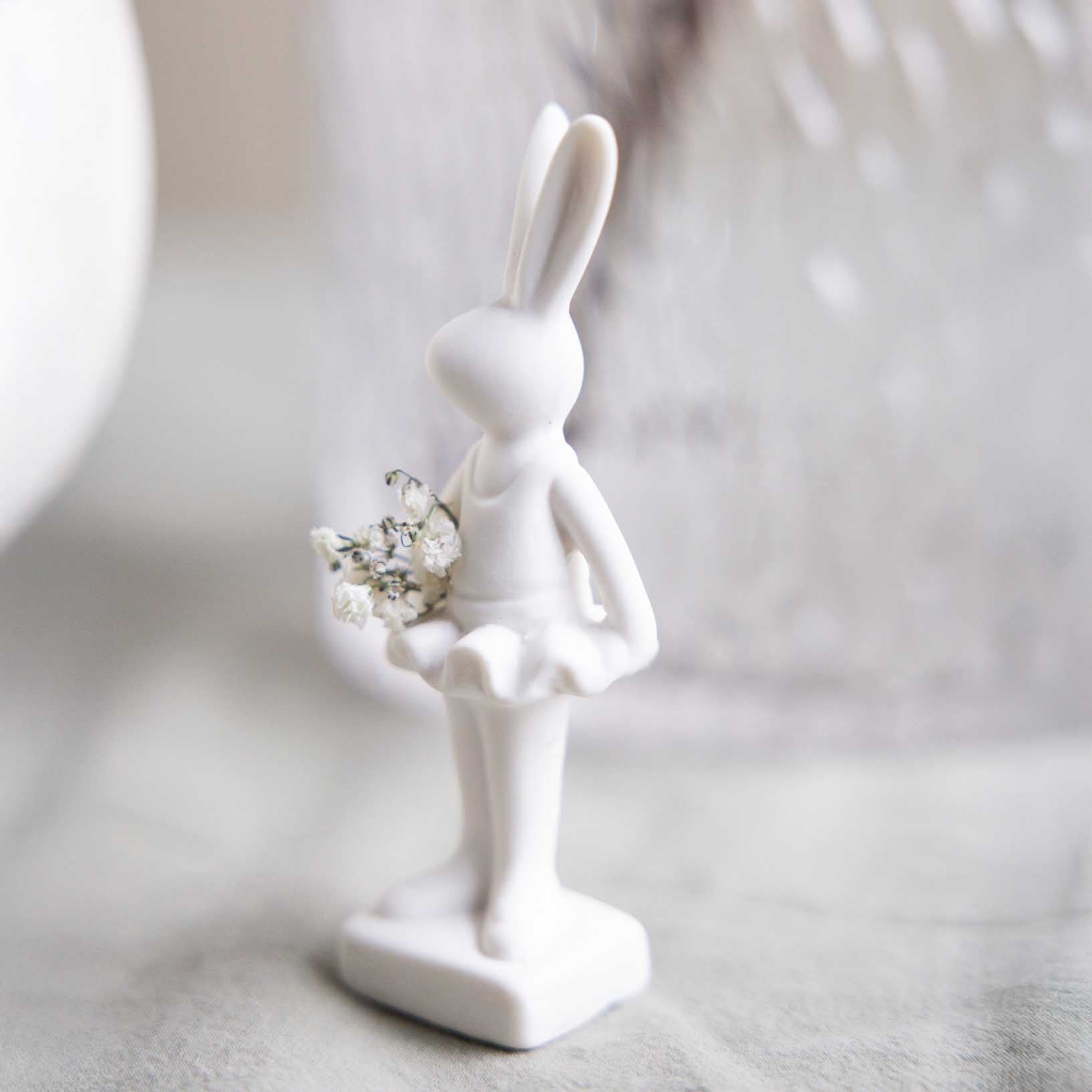 Ballerina Hase Ines - weiß