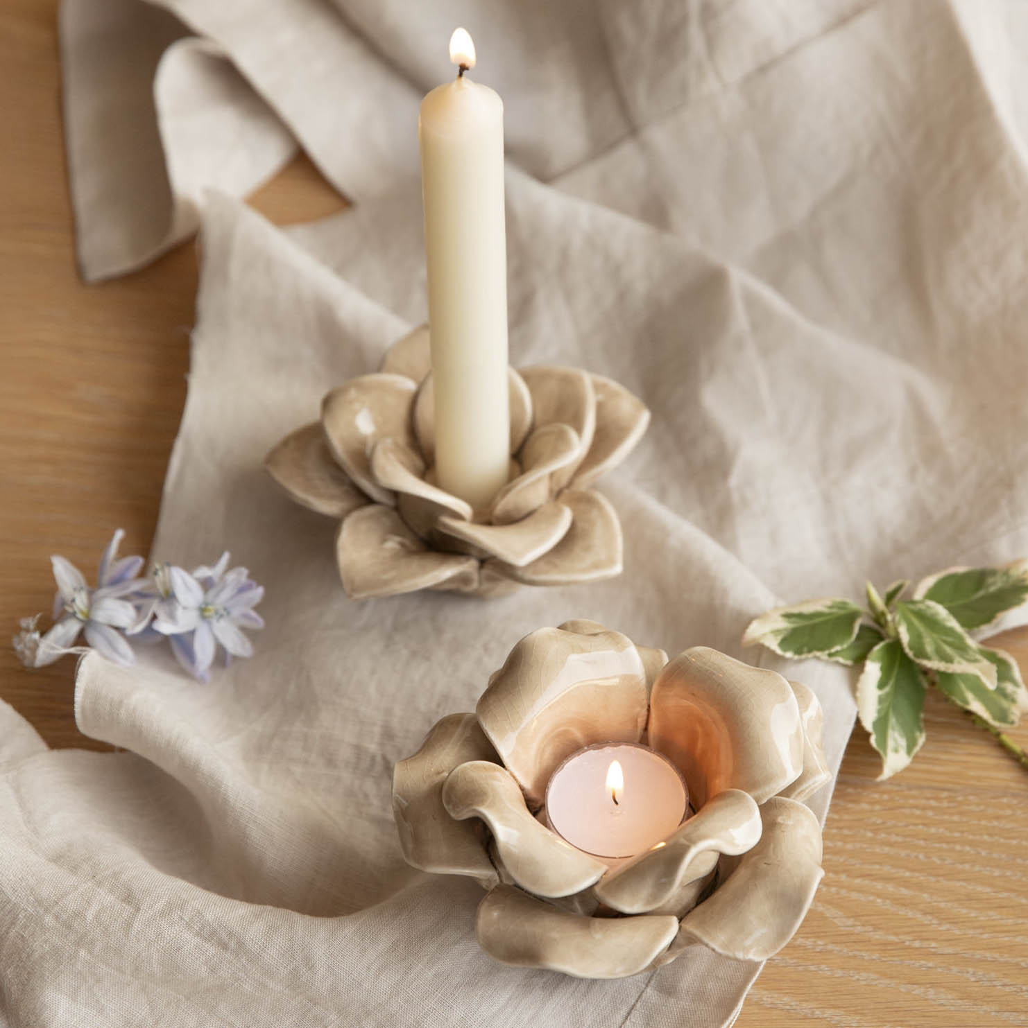 Kerzenhalter Lilly - sand