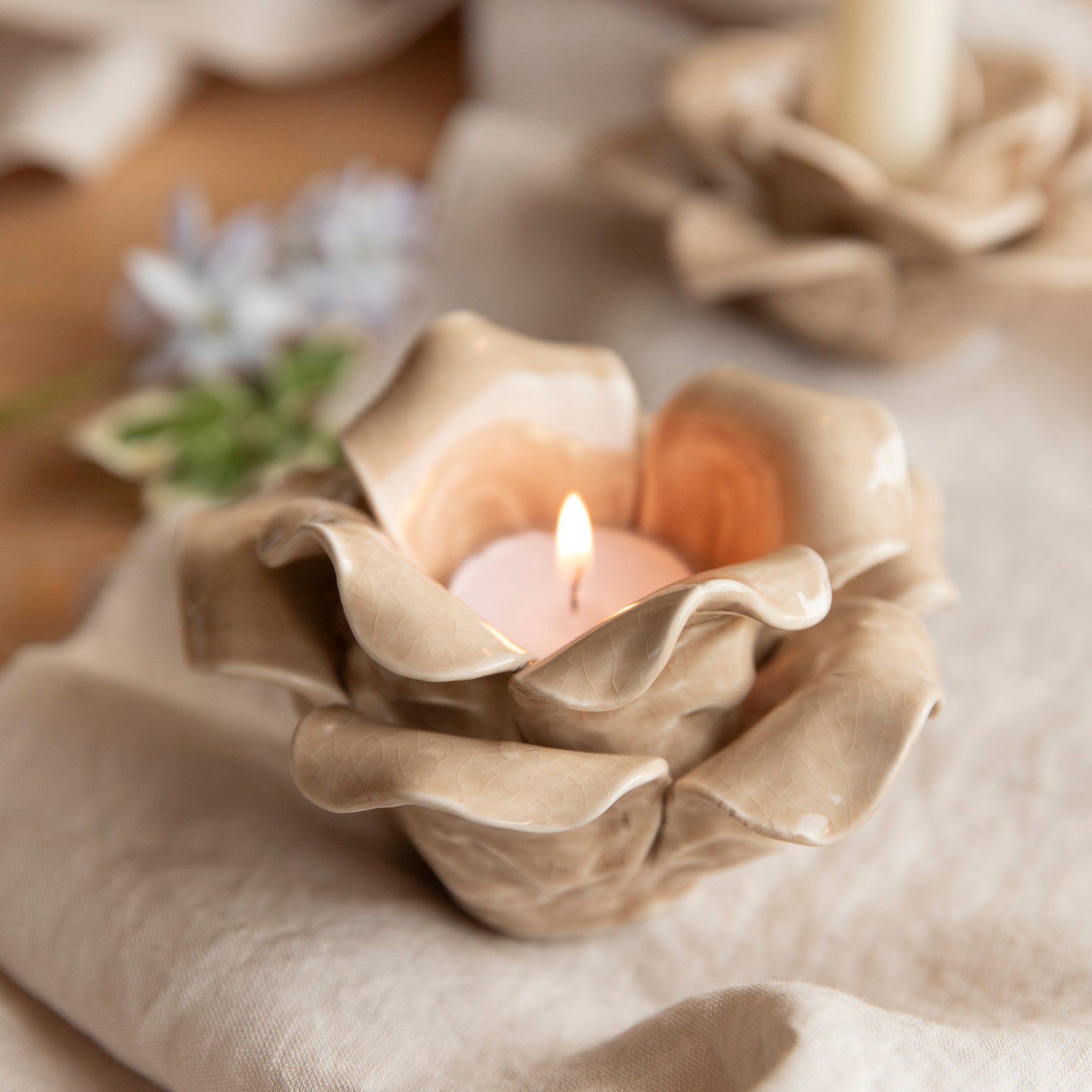 Kerzenhalter Lilly - sand