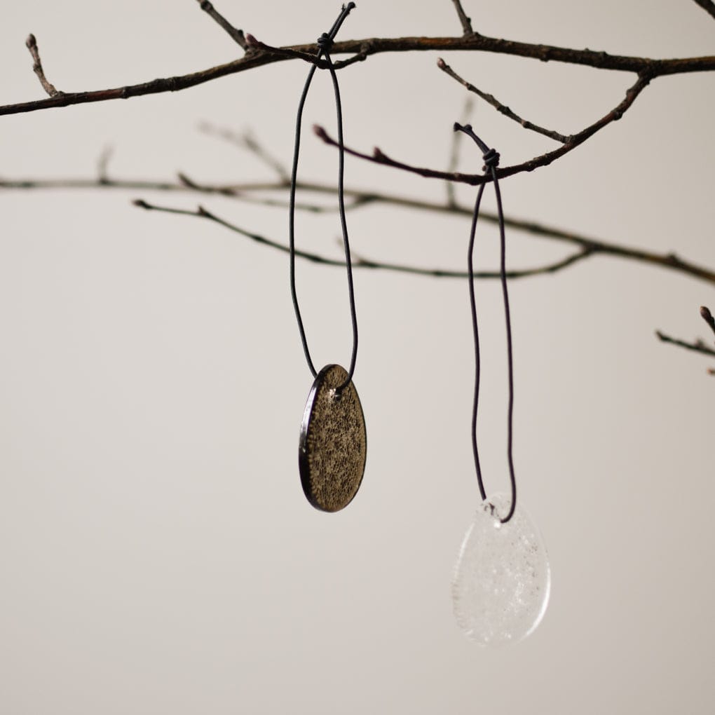 Osterdekoration Airy Anhänger aus Glas - braun