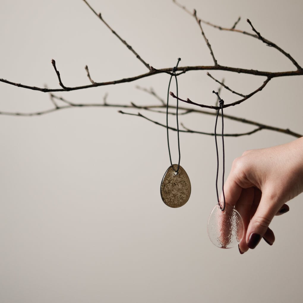 Osterdekoration Airy Anhänger aus Glas - braun