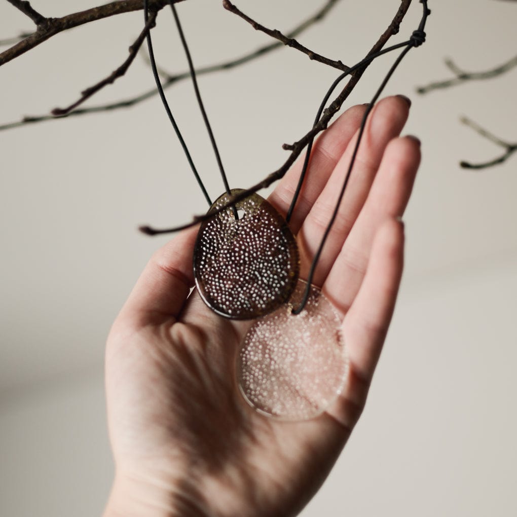 Osterdekoration Airy Anhänger aus Glas - braun