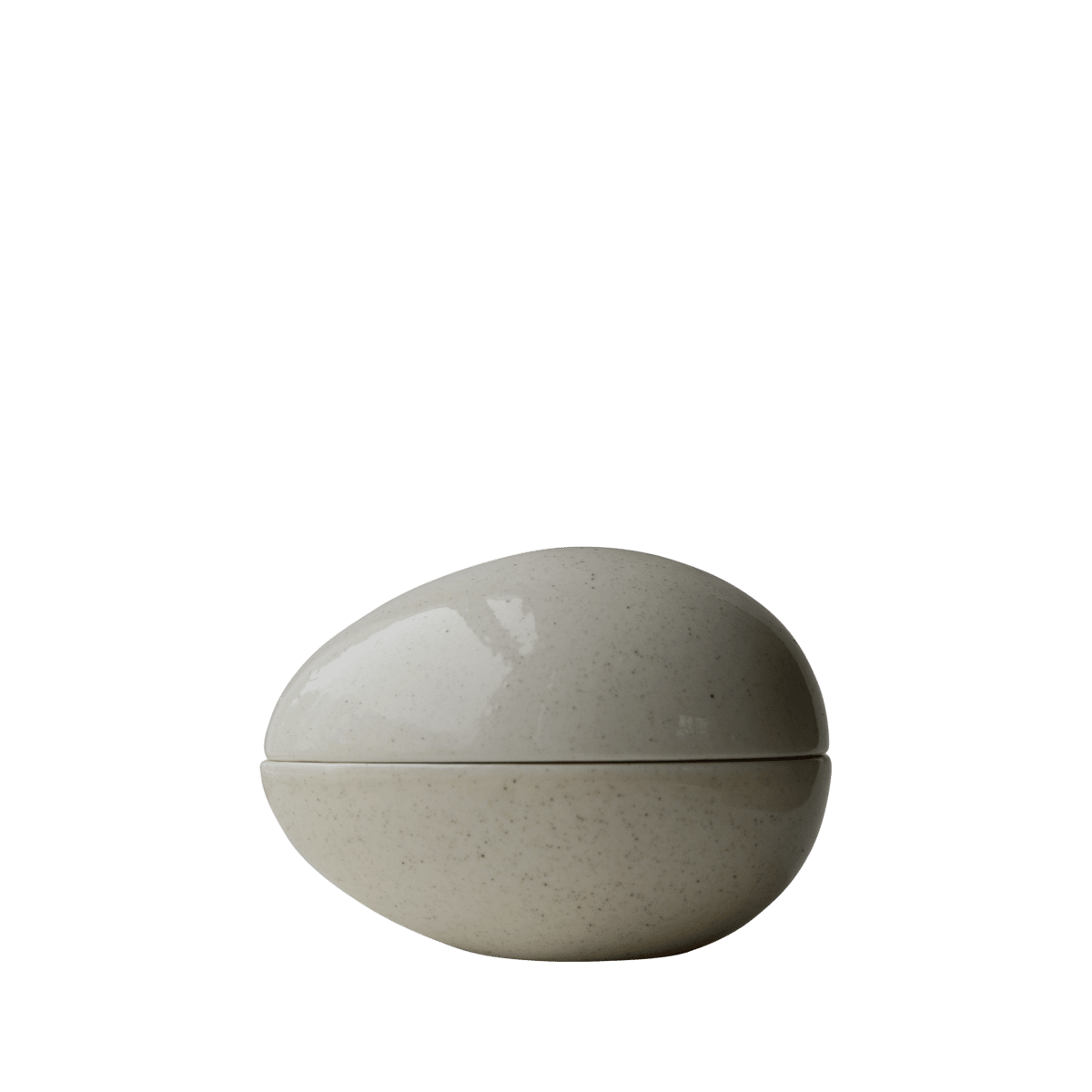 Nest Schale mit Deckel - vanille