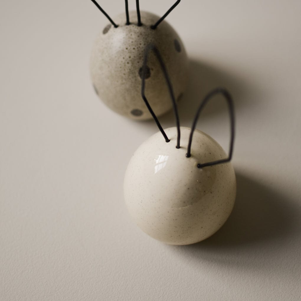 Hare Osterdekoration Hase - beige dot