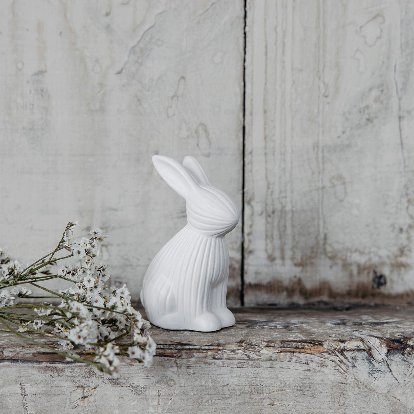 Osterdekoration Hase Arthur - weiß