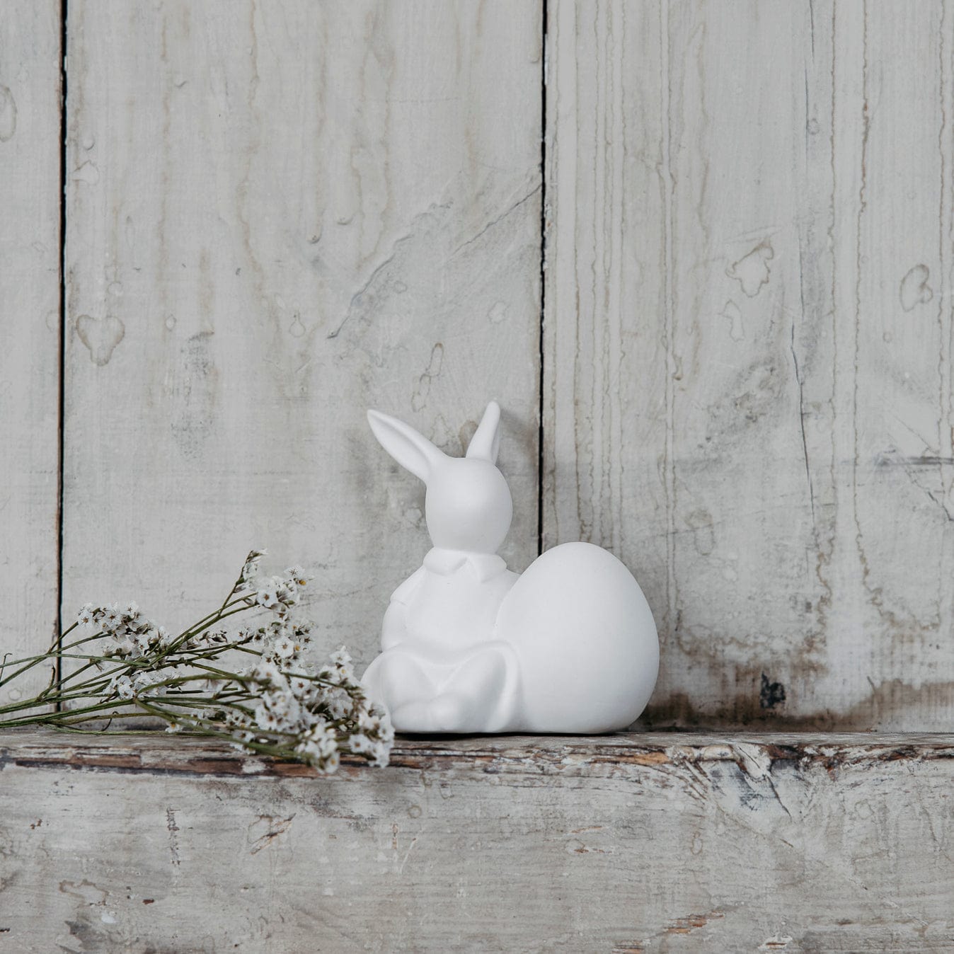 Osterdekoration Hase Ella - weiß