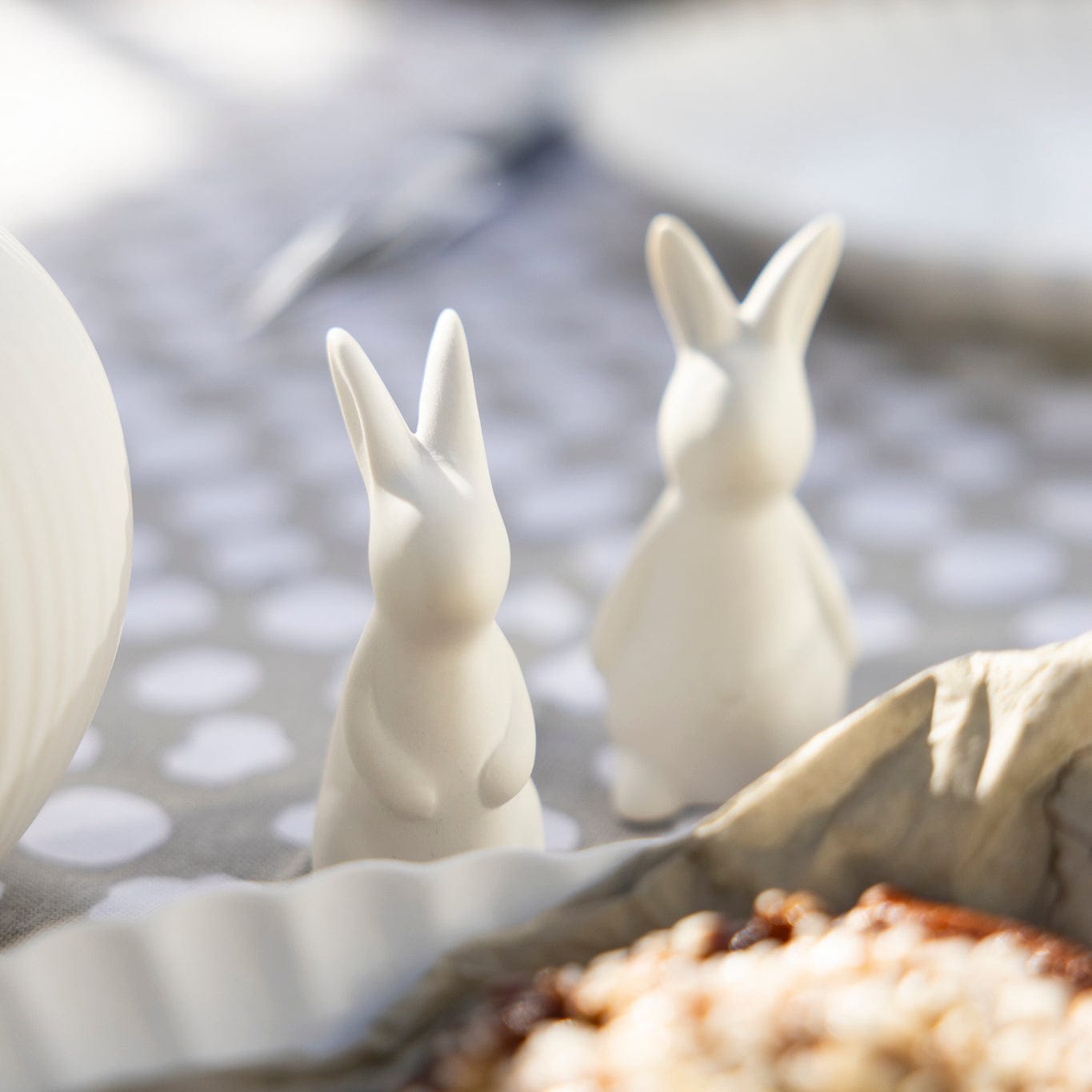 Osterdekoration Hase Frans - weiß