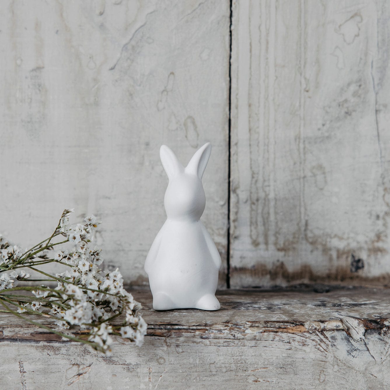 Osterdekoration Hase Frans - weiß