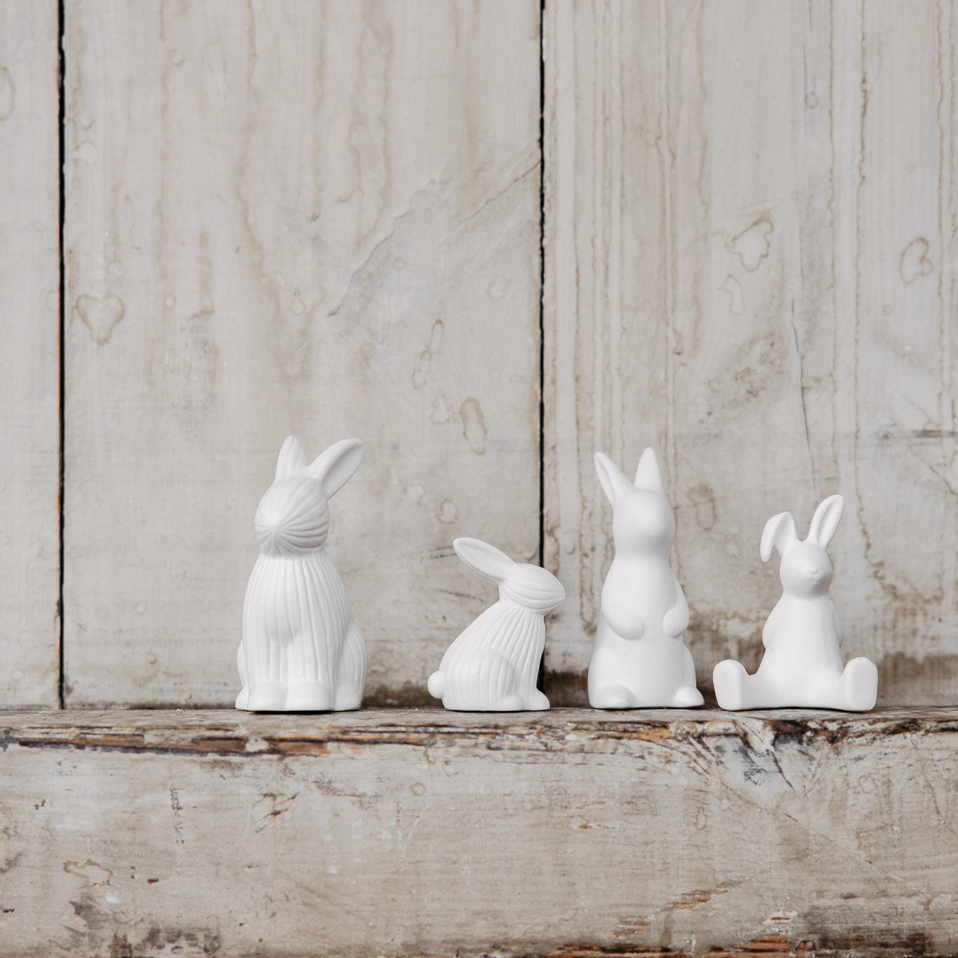 Osterdekoration Hase Freja - weiß