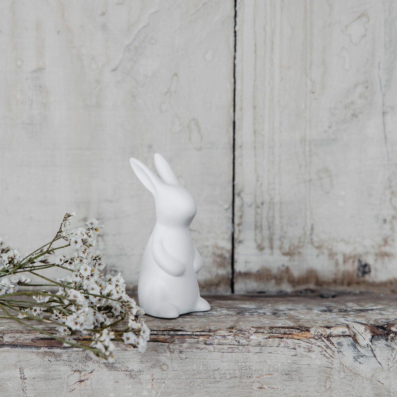 Osterdekoration Hase Freja - weiß