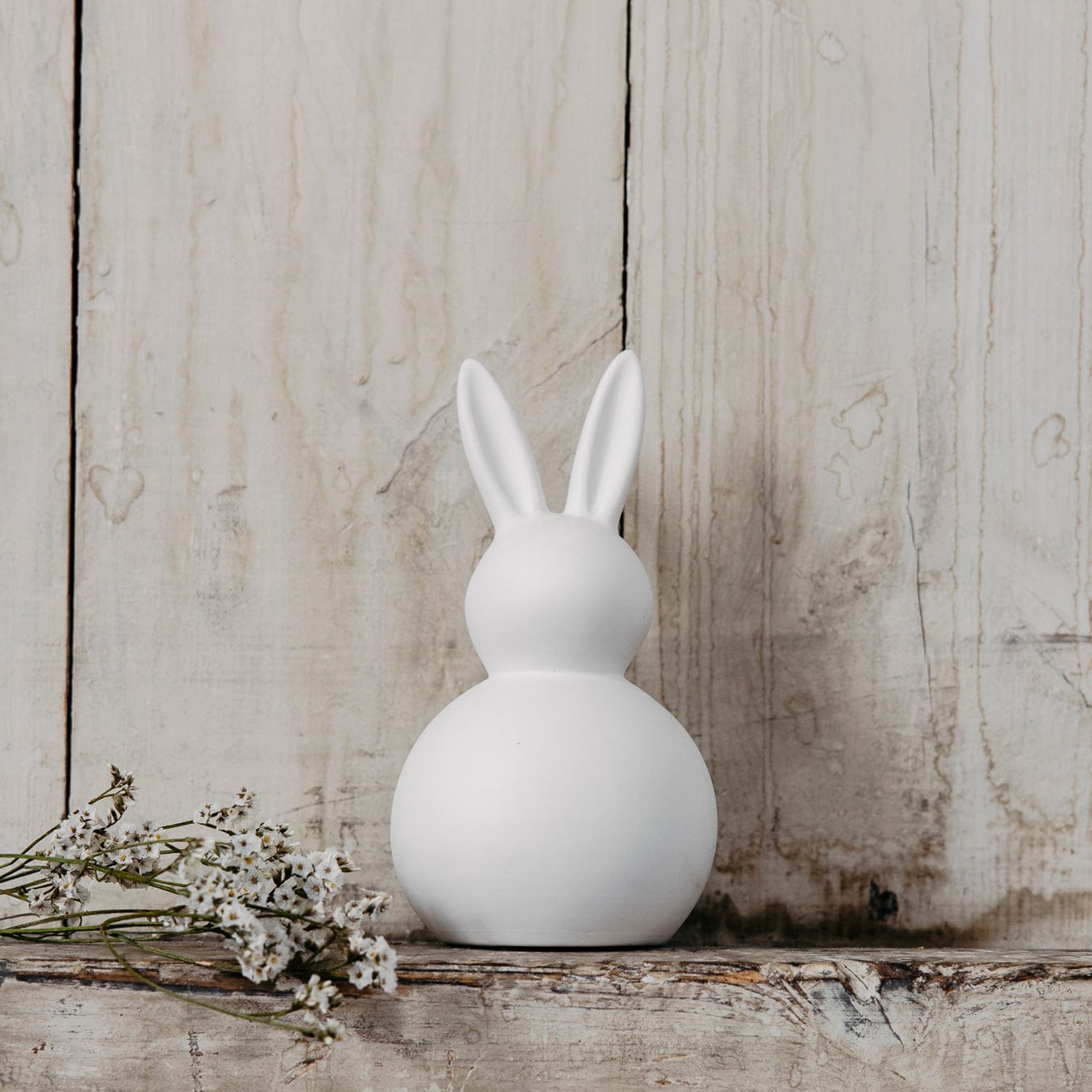 Osterdekoration Hase Tore - weiß