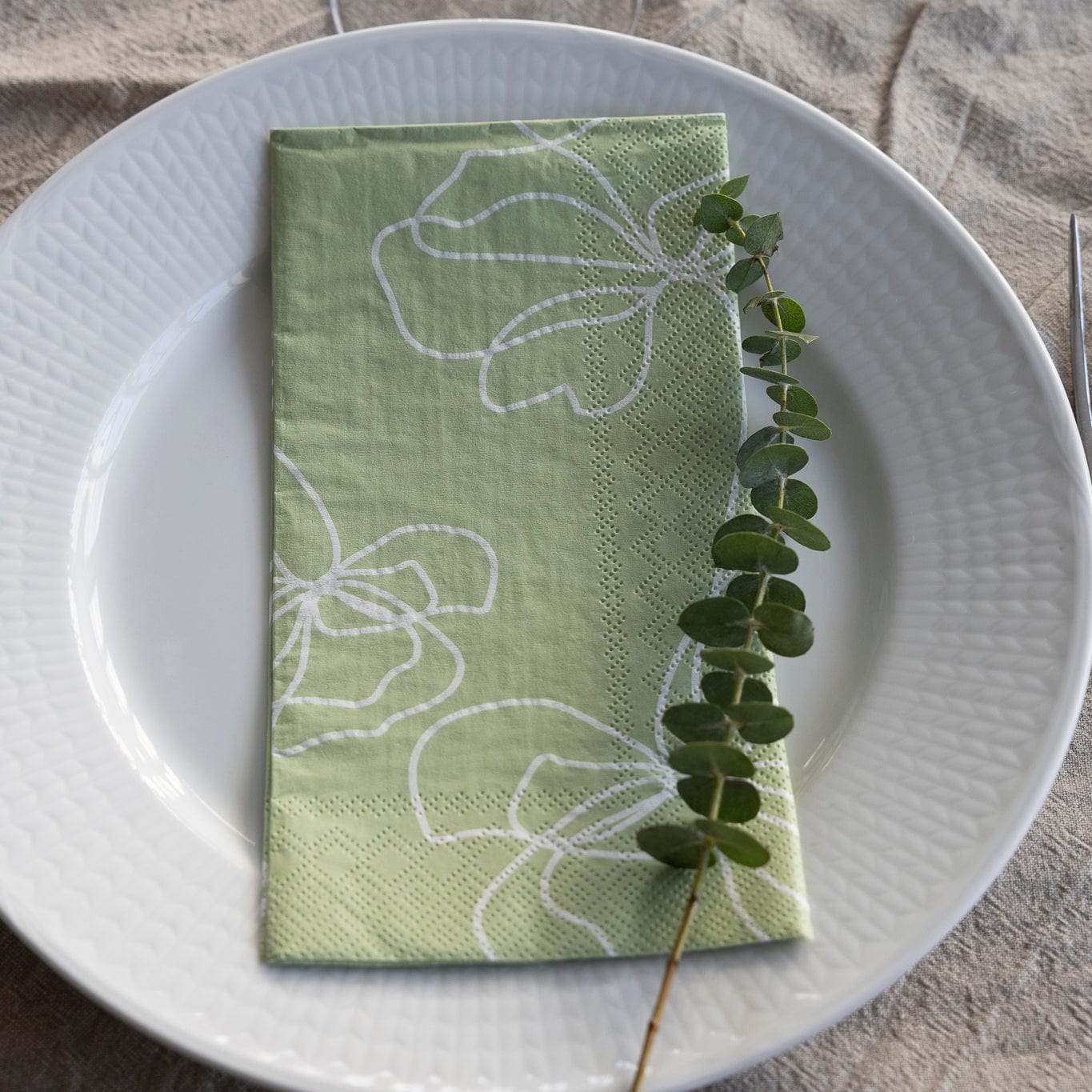 Servietten Blomma - grün