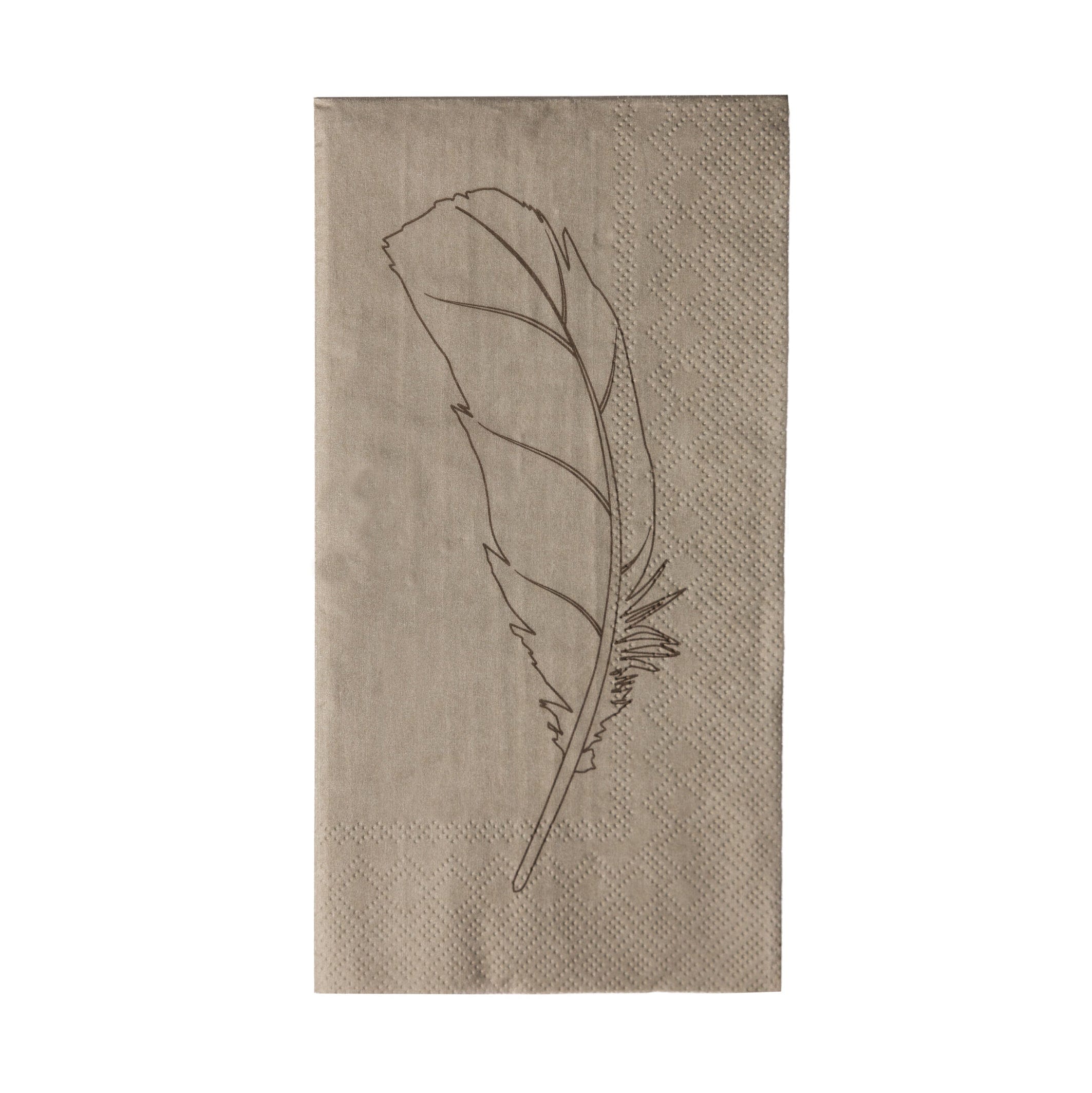 Servietten Feder - natur