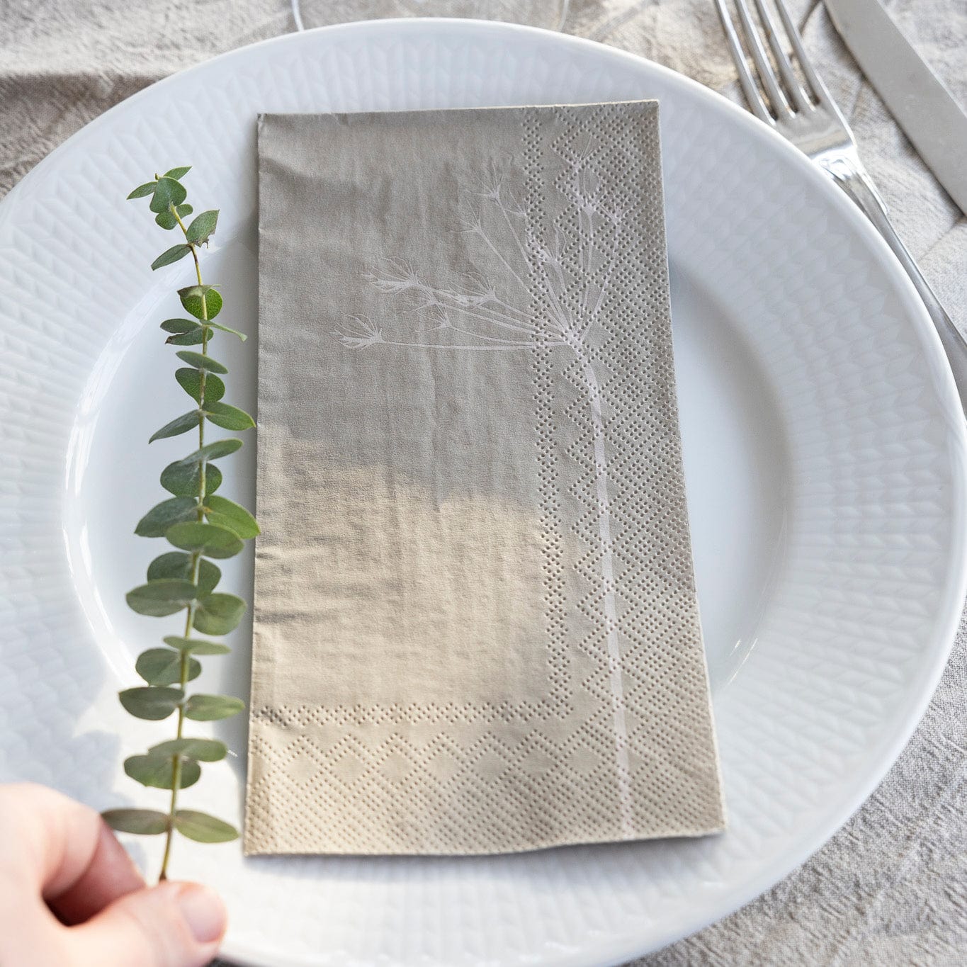 Servietten Kvist - greige