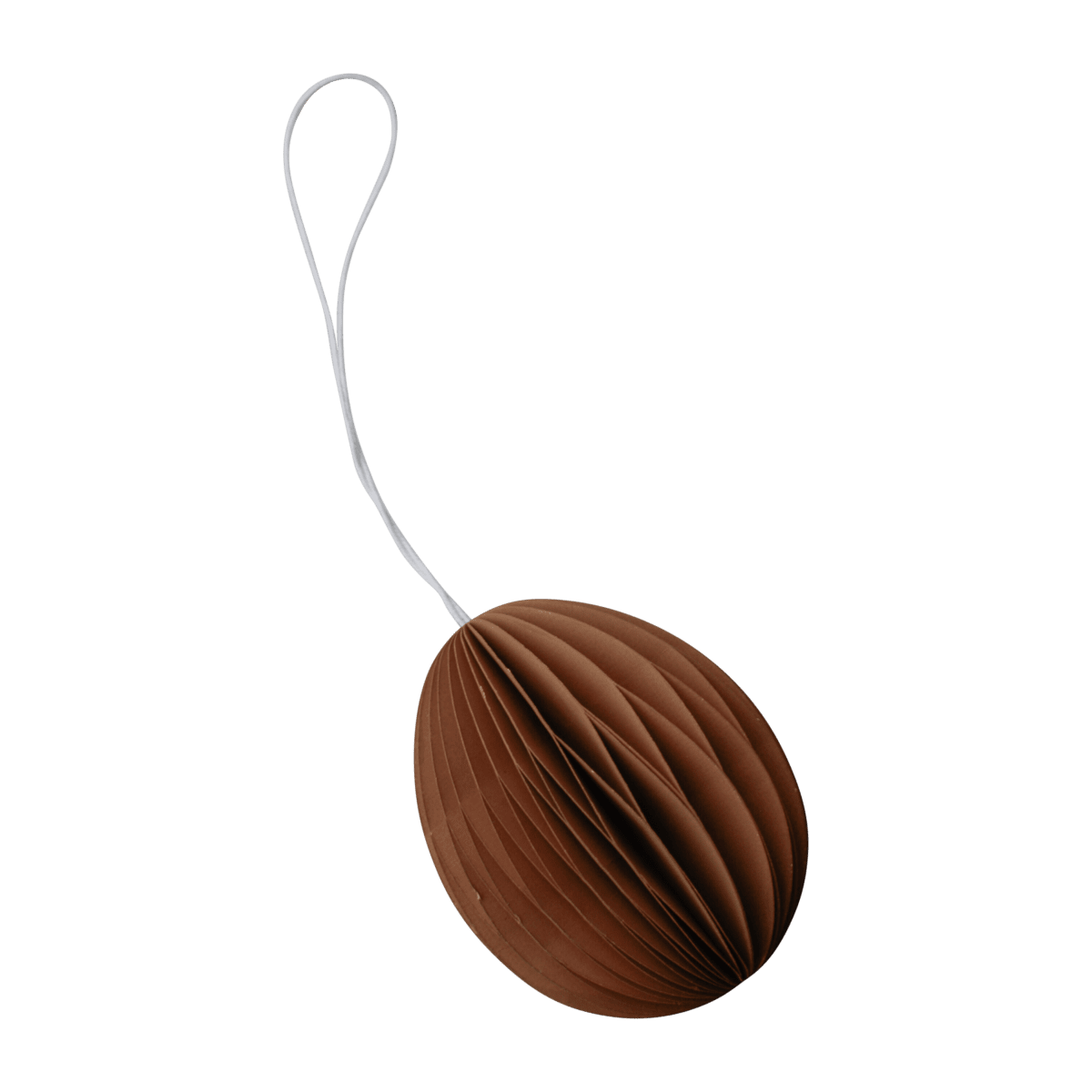 Ovoid Osterei aus Papier - terracotta