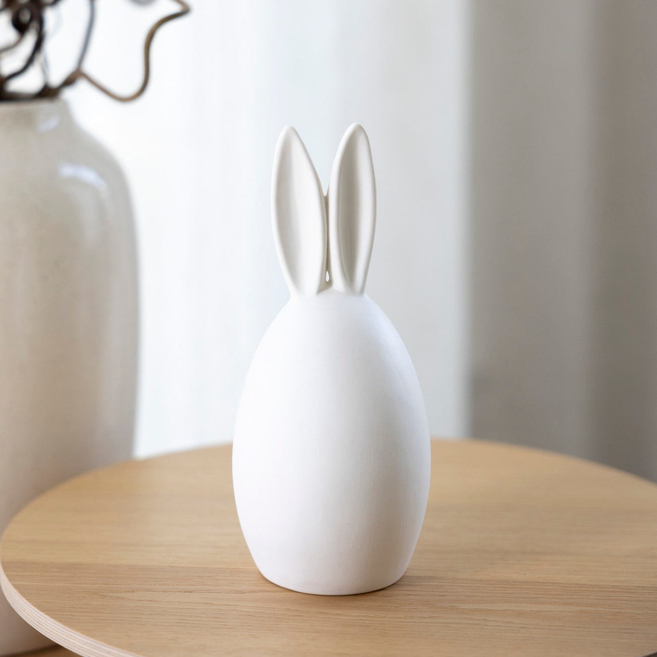 Osterdekoration Hase Emma - weiß