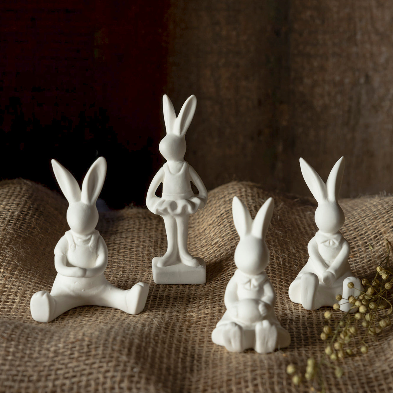 Ballerina Hase Ines - weiß