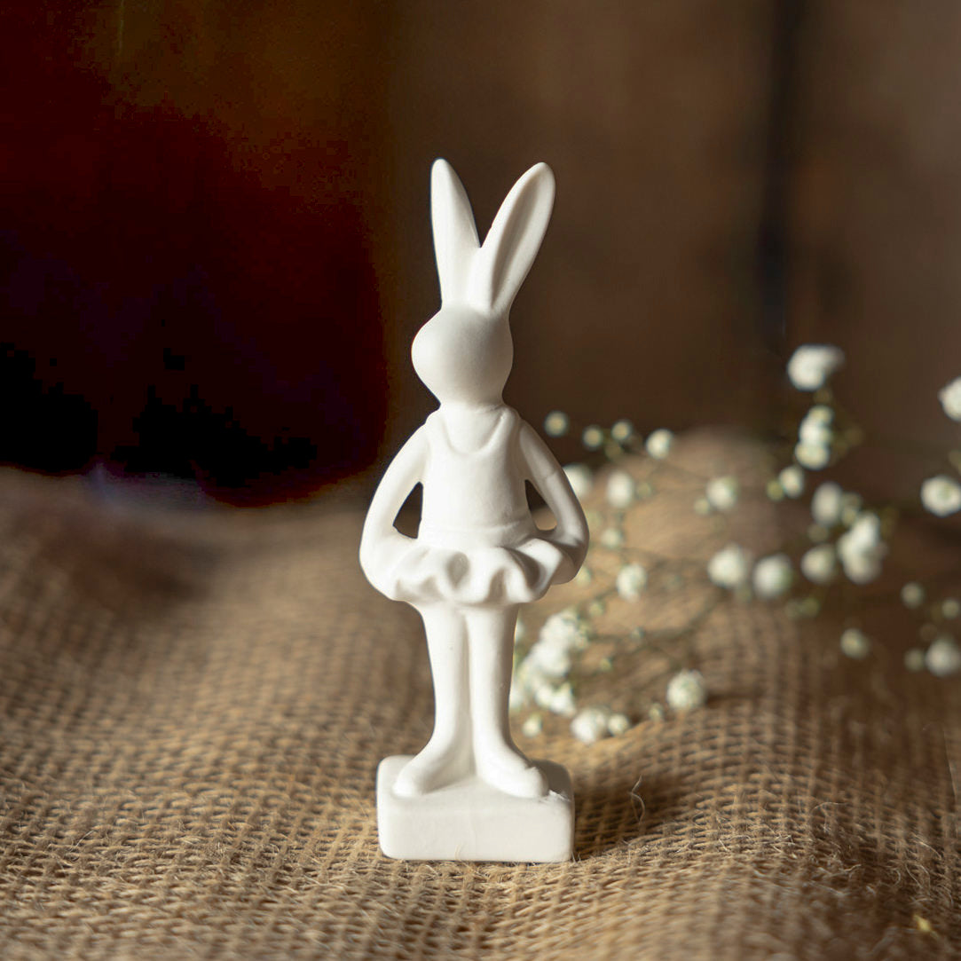 Ballerina Hase Ines - weiß