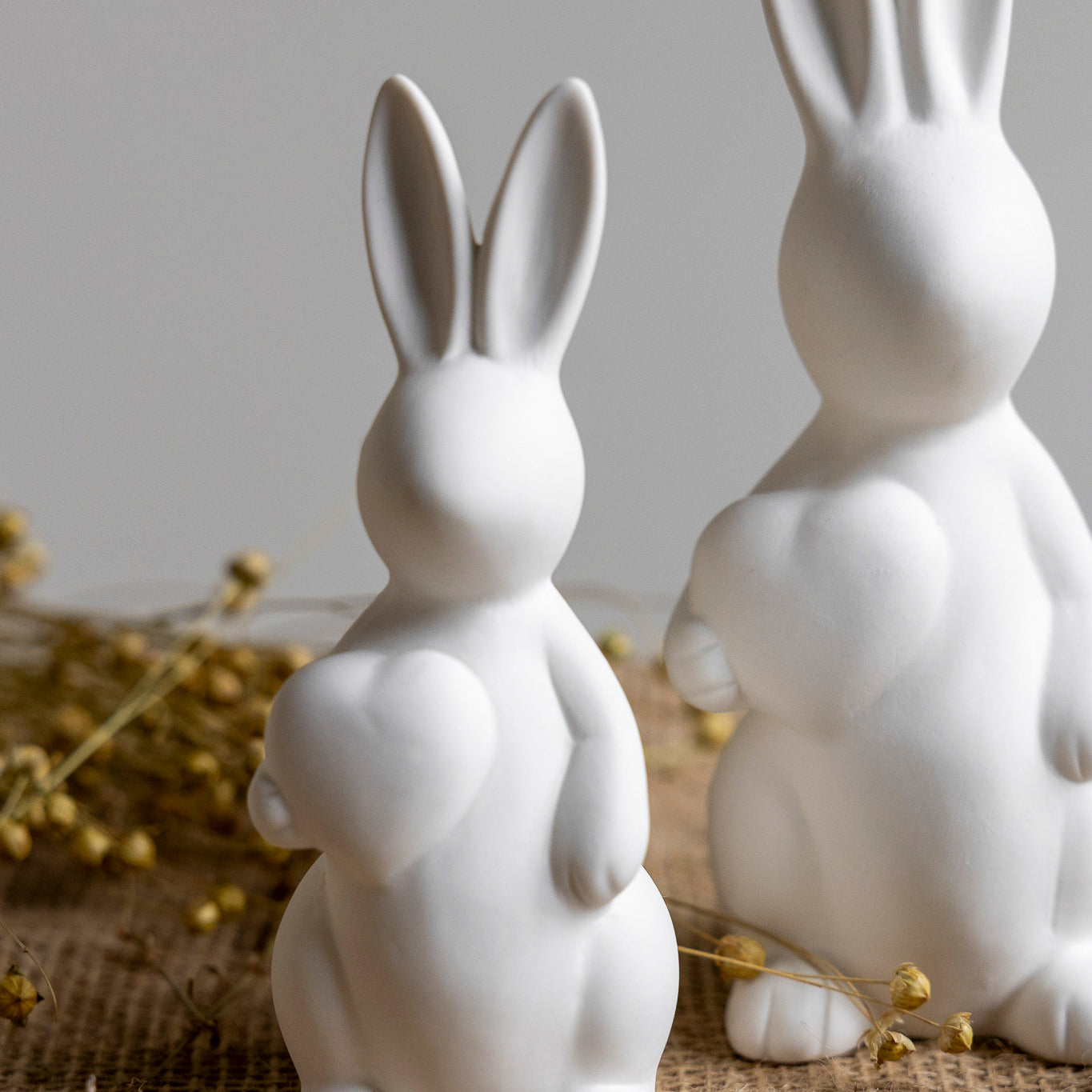 Osterdekoration Hase Olivia - weiß