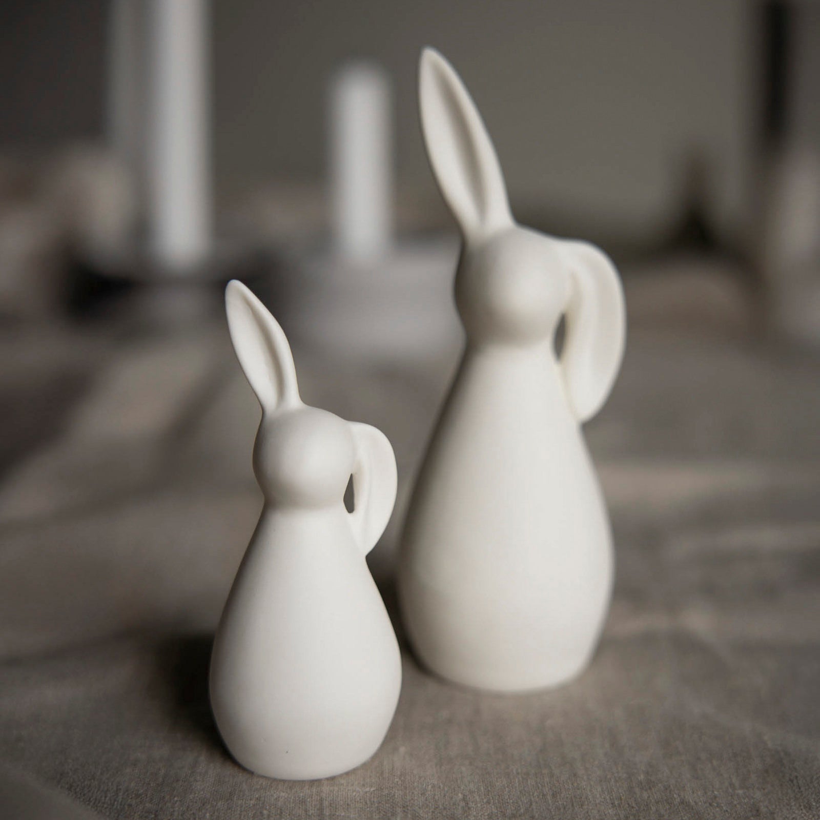 Osterdekoration Hase Sixten - weiß