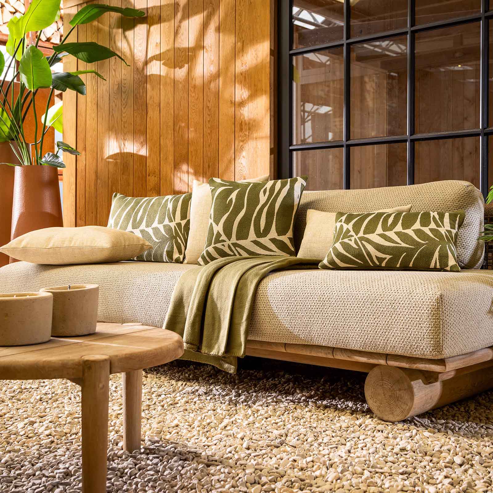 Outdoor Kissen Eden - grün