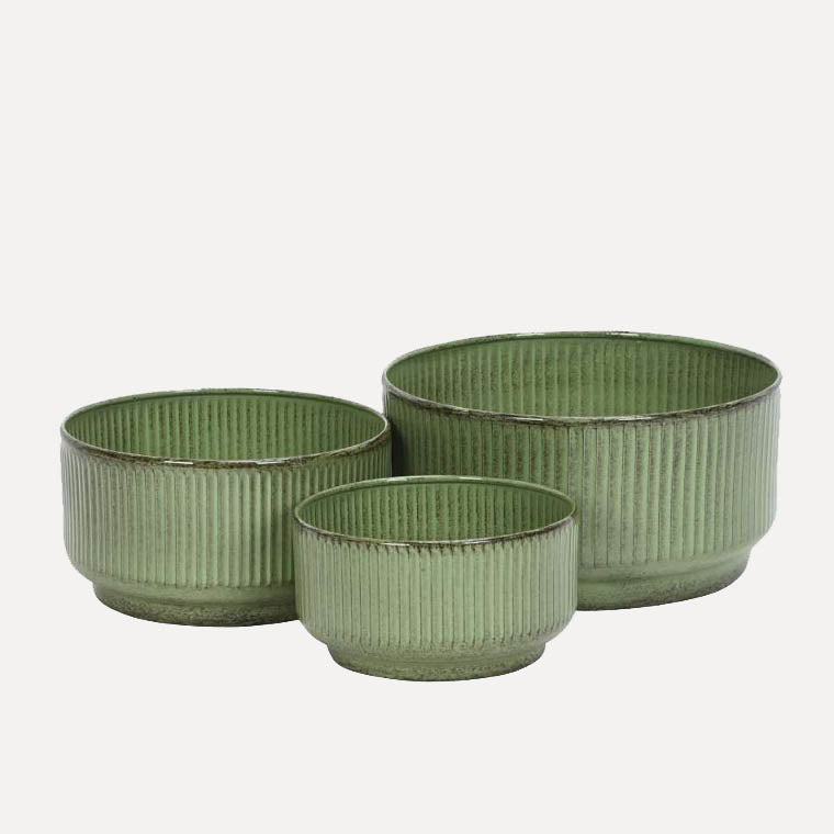 Pflanzschale Jord Stripe - grün