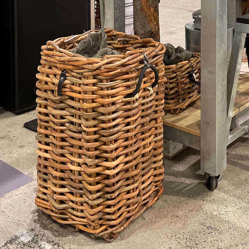 Rattan Korb eckig maxi - 41x66cm
