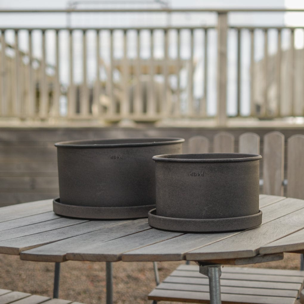 DBKD Outdoor Pflanzschale für Garten und Terrasse in beige