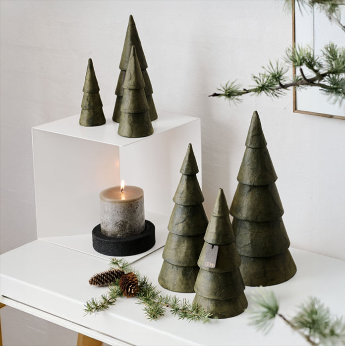 Tannenbaum Pulp 3er Set - olive
