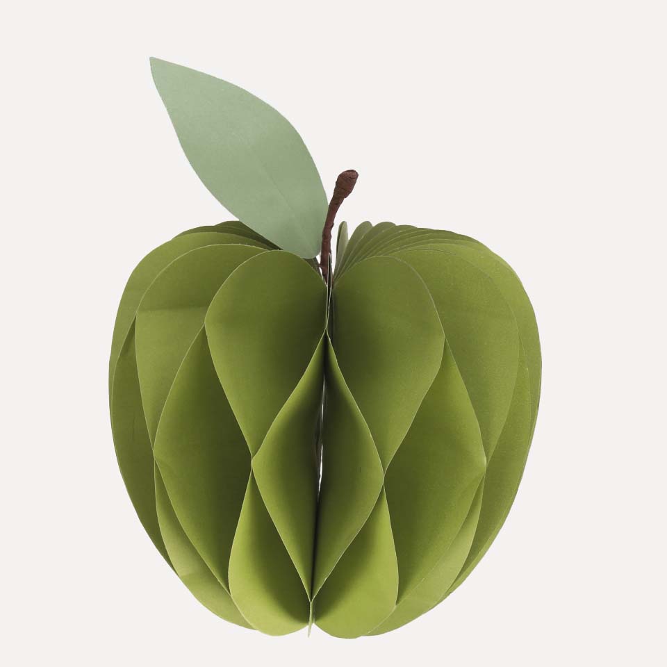 Papieranhänger Apfel - grün