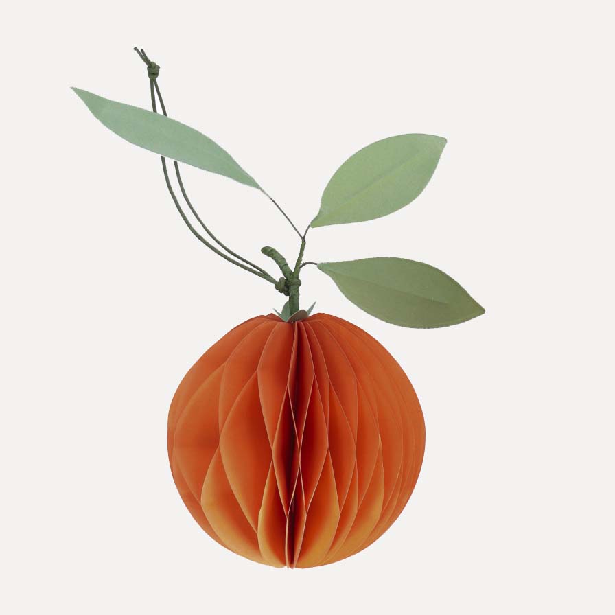 Papieranhänger Orange - orange