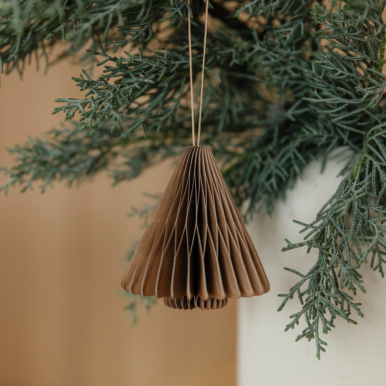 Papieranhänger Baum - braun