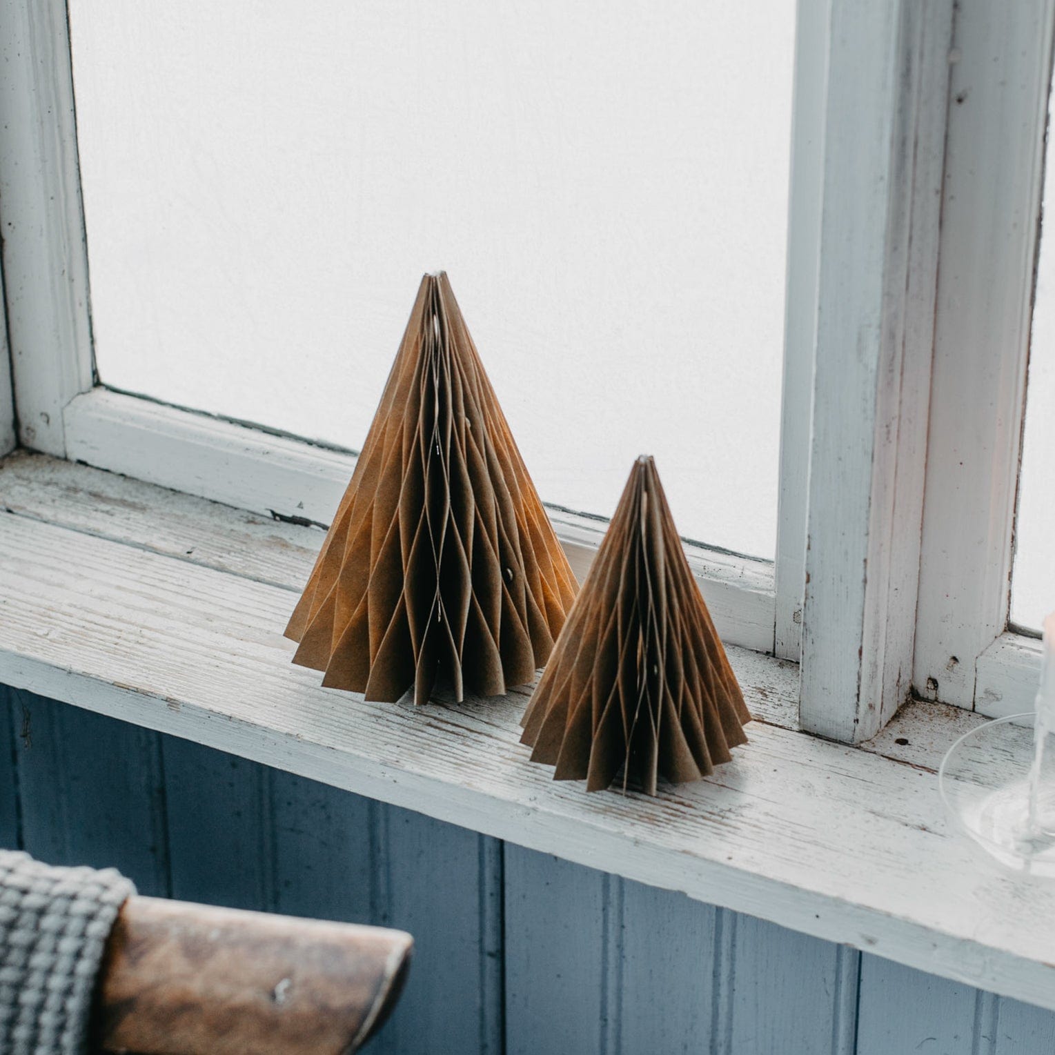 Weihnachtsbaum aus Papier Skogslyckan braun