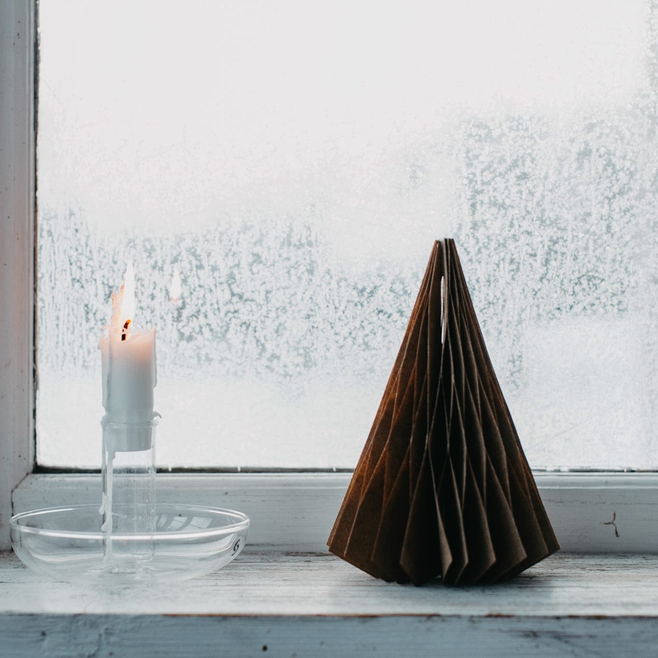 Weihnachtsbaum aus Papier Skogslyckan braun